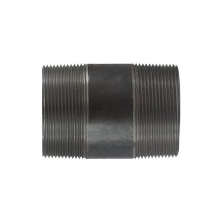 Pipe Nipple, Standard, 3 Nominal, NPT, 4 Length, SCH 40STD, 200 To 150 Deg, SeamlessWelded, AST